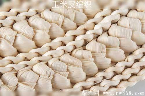 玉米皮编织——缠扣编织法和钉锯编织法